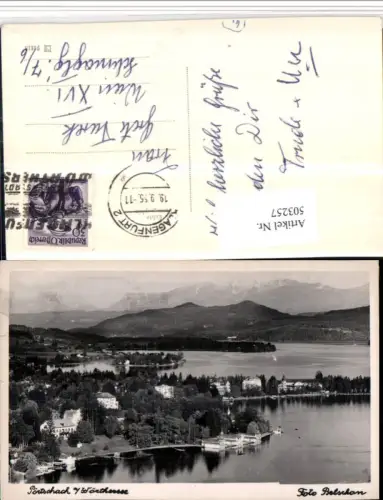 503257,Pörtschach am Wörthersee Teilansicht Bergkulisse