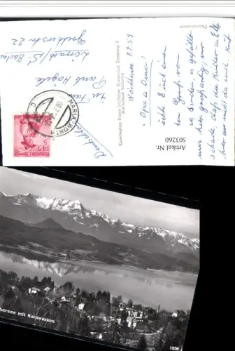 503260,Pörtschach am Wörthersee Teilansicht Bergkulisse pub F. Schilcher 1836