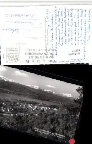 503265,Krumpendorf am Wörthersee Totale Bergkulisse pub F. Schilcher 1692