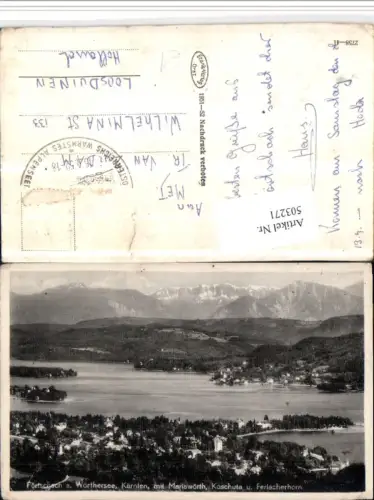 503271,Pörtschach am Wörthersee Totale geg. Koschuta Bergkulisse