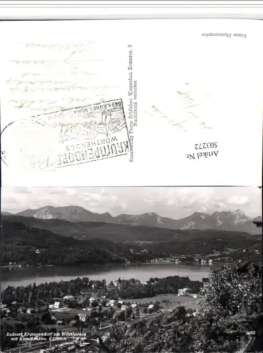 503272,Krumpendorf am Wörthersee Bergkulisse pub F. Schilcher 1692