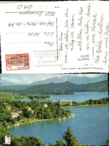 503274,Pörtschach am Wörthersee Teilansicht Bergkulisse