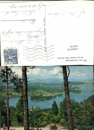 503276,Blick vom Pyramidenkogel auf den Wörthersee m. Maria Wörth