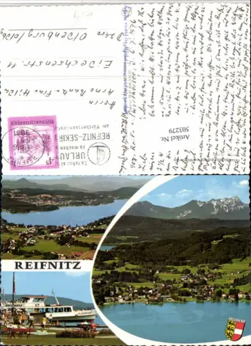 503279,Reifnitz am Wörthersee Totale Boot Mehrbildkarte