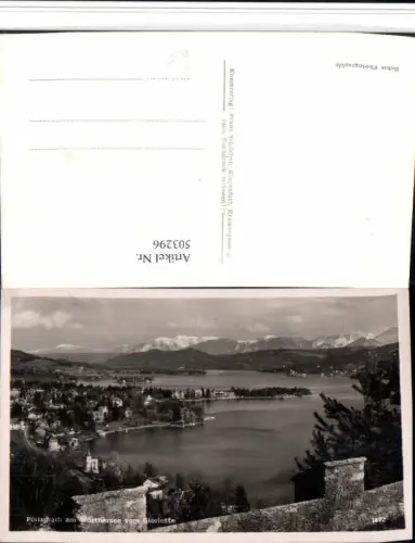 503296,Pörtschach am Wörthersee Totale vom Gloriette pub F. Schilcher 1472