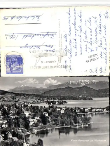 503299,Pörtschach am Wörthersee Totale Bergkulisse pub F. Schilcher 1830