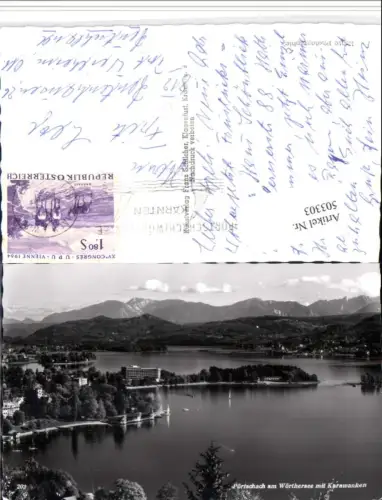 503303,Pörtschach am Wörthersee Teilansicht Bergkulisse pub F. Schilcher 202