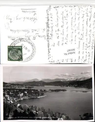 503307,Pörtschach am Wörthersee Totale Bergkulisse pub F. Schilcher 1083