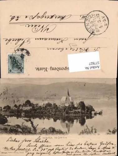 577827,Maria Wörth am Wörthersee um 1900 pub Römmler e Jonas 6315 gse