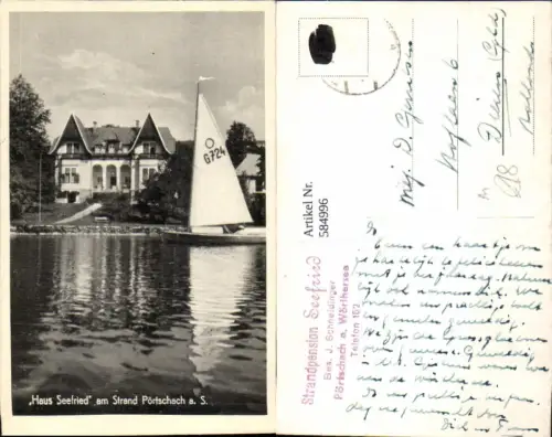 584996,Pörtschach am Wörthersee Haus Seefried Segelschiff Segelboot