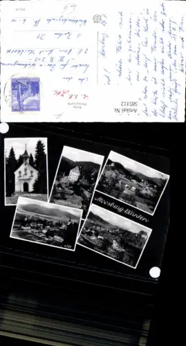 585112,Mehrbild Ak Moosburg Schloss Klein Luschaukapelle Teilansicht u. Totale