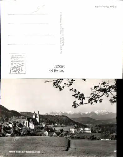 585250,Foto Ak Maria Saal m. Karawanken Kirche Wallfahrtskirche