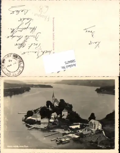 588475,tolle Fliegeraufnahme 1944 Maria Wörth am Wörthersee