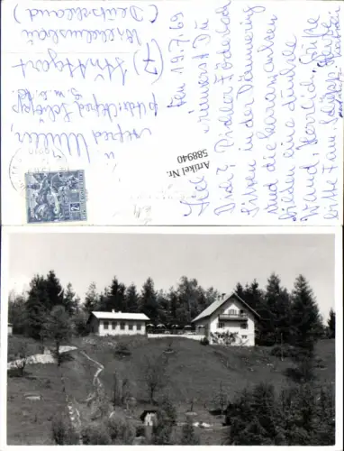 588940,seltene Foto-AK Pörtschach am Wörthersee Pension