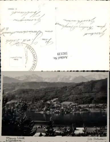 592139,Foto Ak Maria Wörth a. Wörthersee