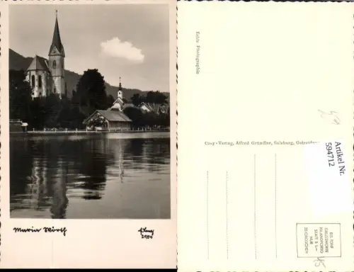 594712,Foto Ak Maria Wörth Kirche