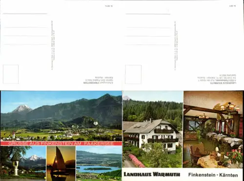 610042,Klapp-AK Finkenstein Landhaus Warmuth Auf der Heide Egg Faak Faakersee