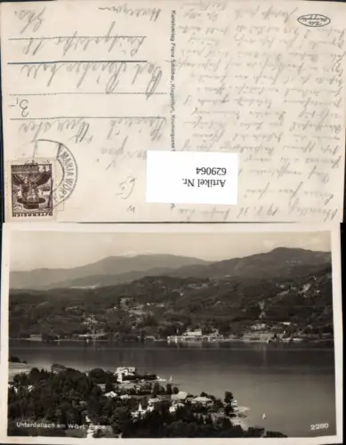 629064,Foto Ak Unterdellach a. Wörthersee Maria Wörth