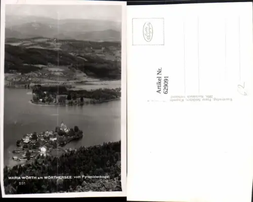 629091,Foto Ak Maria Wörth a. Wörthersee v. Pyramidenkogel