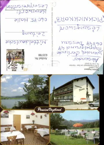 633788,Mehrbild Ak Keutschach a. See Pension Vogtland