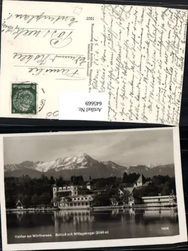 645669,Velden am Wörthersee Schloß m. Mittagskogel