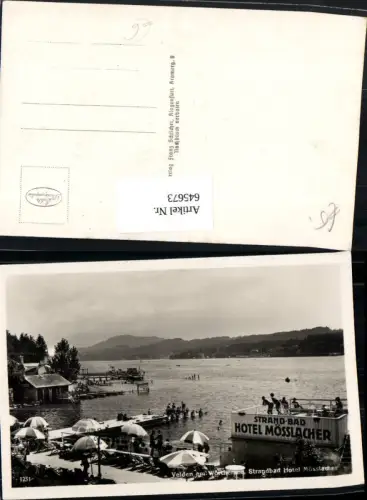 645673,tolle AK Velden am Wörthersee Strandbad Hotel Mösslacher