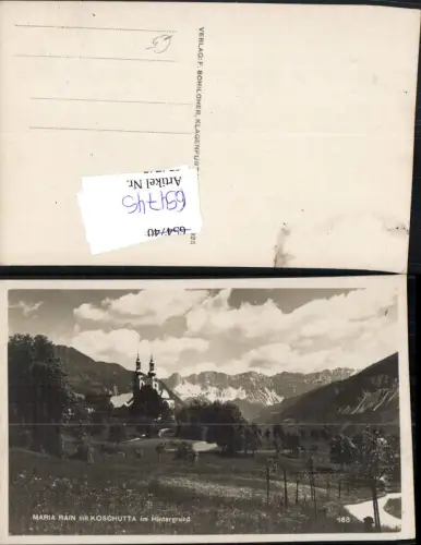 654745,Maria Rain m. Koschutta im Hintergrund