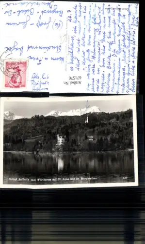 671570,Foto Ak Maria Wörth Schloss Reifnitz a. Wörthersee mit St Anna St Margarethen