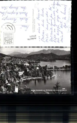 671571,Foto Ak Pörtschach a. Wörthersee m. Hochobir