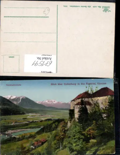 671591,Maria Rain Blick über Hollenburg Rosental Karawankenbahn