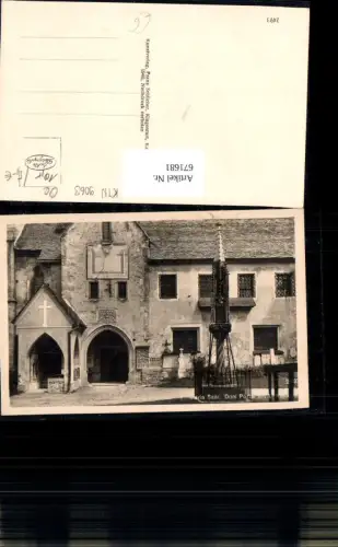 671681,Foto Ak Maria Saal Dom Portal mit Lichtsäule