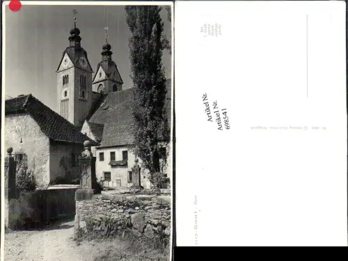 698541 Foto-AK Maria Saal Dom Partie Friedhof Gräber Grab Tod
