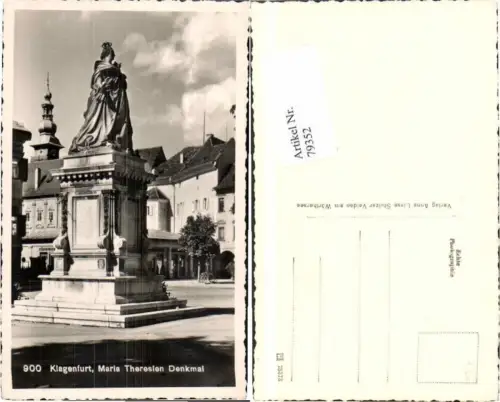 79352,Klagenfurt Maria Theresia Sisi Denkmal