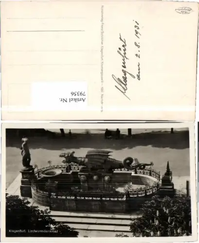 79356,Klagenfurt Lindwurmdenkmal pub Schilcher 1765