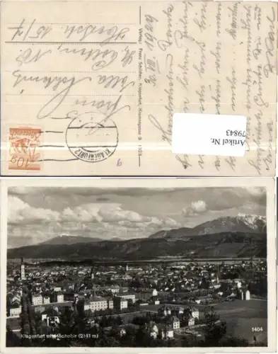 79843,Klagenfurt m. Hochobir pub Schilcher 1404