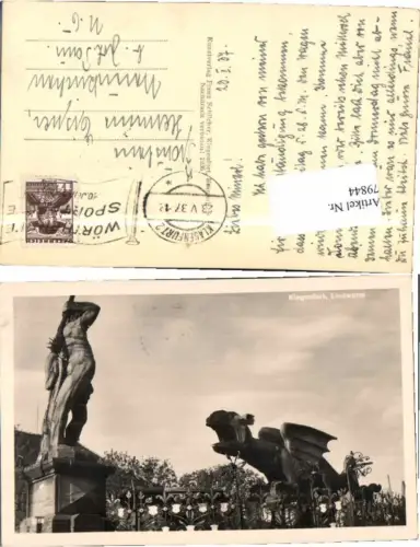 79844,Klagenfurt Lindwurmdenkmal pub Schilcher 1168