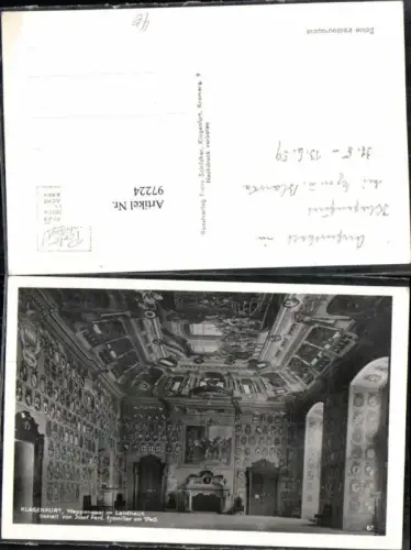 97224,Klagenfurt Wappensaal in Landhaus Schilcher Nr 67