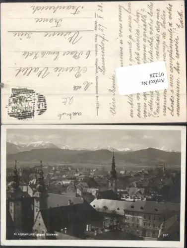 97228,Klagenfurt gegen Südwest Schilcher Nr 207