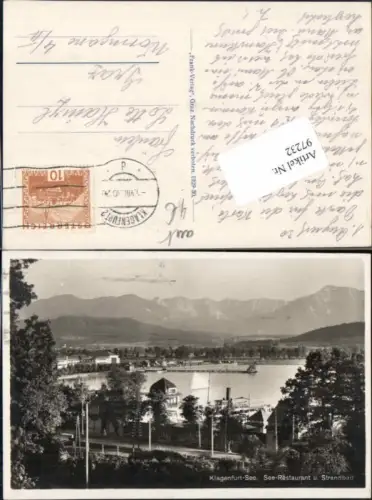 97232,Klagenfurt am See Restaurant Strandbad 1930