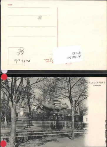 97233,Klagenfurt Lindwurm Denkmal 1907 pub Hanel