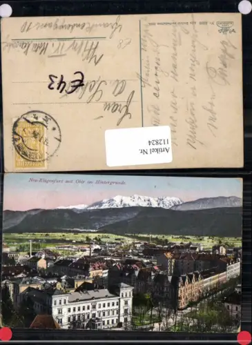 112824,Klagenfurt Stadt Neu Klagenfurt Neuklagenfurt m. Obir Teilansicht 1923