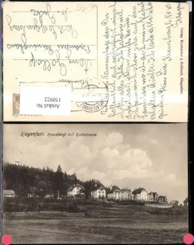 150922,Klagenfurt Kreuzbergl m. Kinkstrasse Ansicht 1932