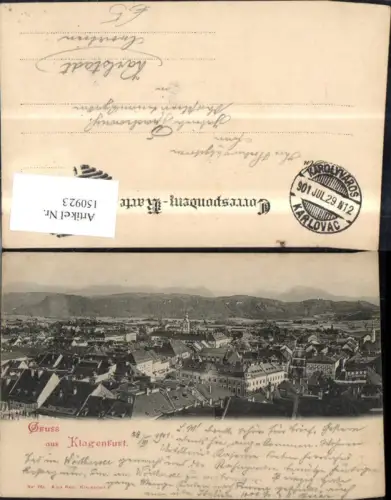 150923,Klagenfurt Ansicht 1901
