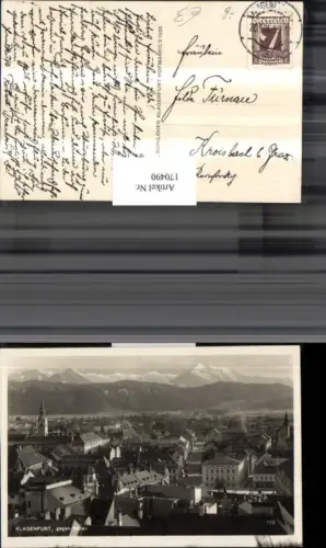170490,Klagenfurt geg. Süden Ortsansicht