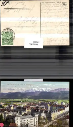 170501,Klagenfurt m. Obir Ortsansicht