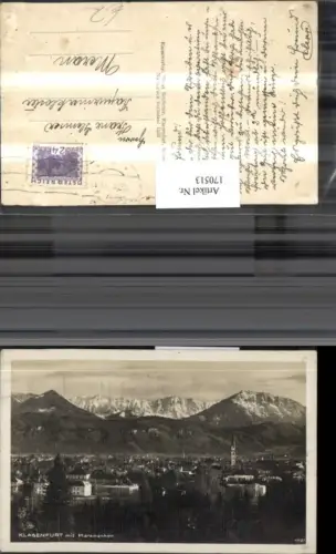 170513,Klagenfurt Ortsansicht m. Karawanken