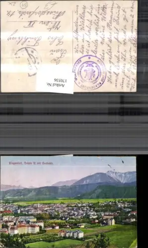 170536,Klagenfurt Totale m. Hochobir Ortsansicht