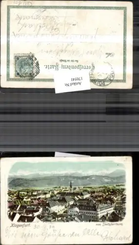 170541,Klagenfurt Ortsansicht v. Stadtpfarrturm