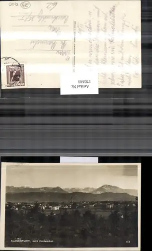 170543,Klagenfurt m. Karawanken Totale