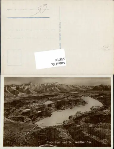 588766,Klagenfurt Stadt Vogelschau Wörthersee